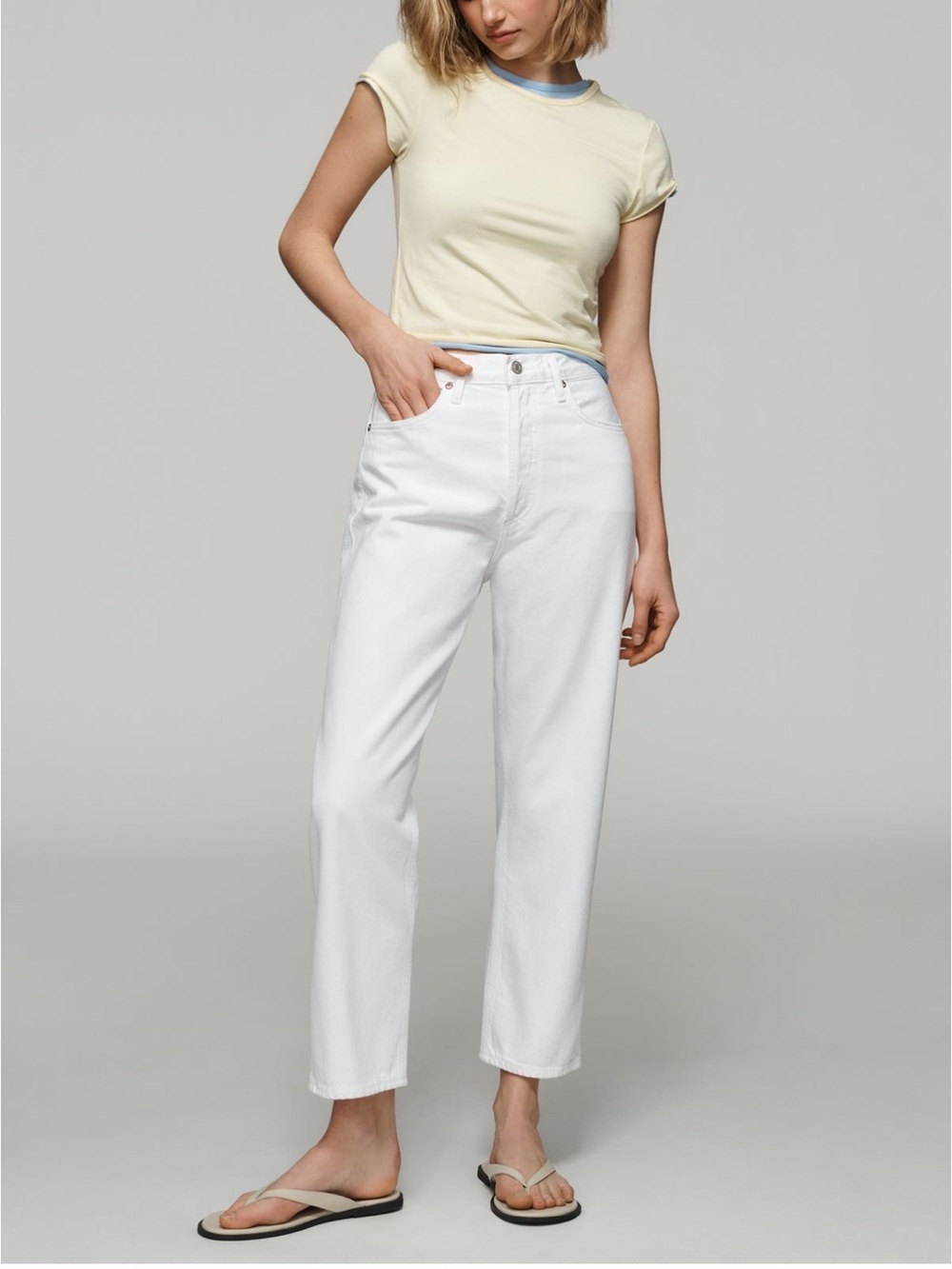 Agolde 90s Pinch Waist Straight Leg Crop Jeans